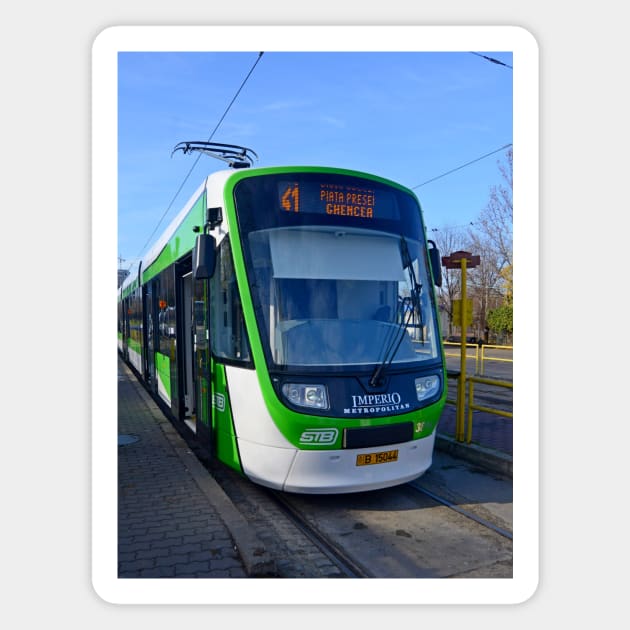 Astra Tram in Bucharest Magnet by Random Railways